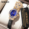 Quartz Watch Copper Shell Stainless Steel Buckle First Layer Leather Strap Oval Dial Fashionable Women's