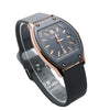 Quartz Watch Silicone Alloy Mineral Reinforced Glass Mirror Stainless Steel Buckle Barrel Shape Female Leisure