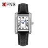 Quartz Watch Square Dial Alloy Alloy And Stainless Steel Allmatch Fashion Business Waterproof Couple Watch