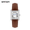 Quartz Watch Square Dial Alloy Alloy And Stainless Steel Allmatch Fashion Business Waterproof Couple Watch