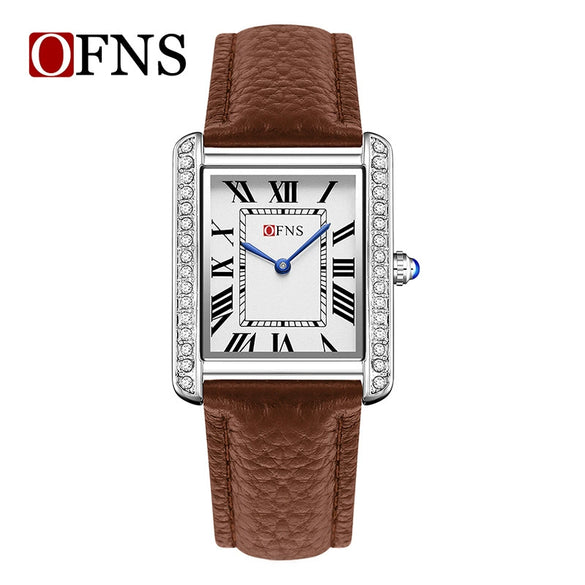 Quartz Watch Square Dial Alloy Alloy And Stainless Steel Allmatch Fashion Business Waterproof Couple Watch