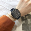Quartz Watch Square Plastic Case Imitation Leather Strap Stainless Steel Clasp Leisure Style For Men And Women