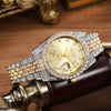 Quartz Watch With Diamondencrusted Aurora Fritillaria Dial Silicone Strap Square Alloy Case Unisex Leisure Style
