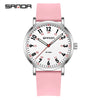 Quartz Watch Zinc Alloy Case Silicone Strap Round Dial Student Casual Temperament Women's Watch