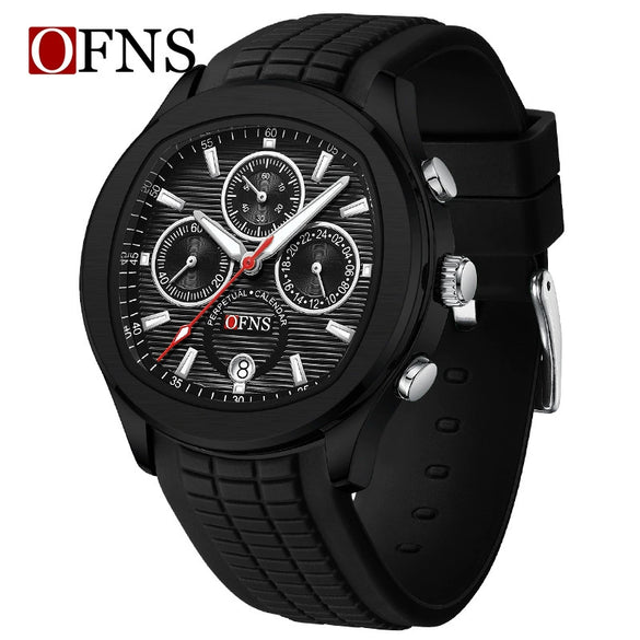Quartz Watch Zinc Alloy Gas Rubber Strap Round For Teenagers And Students Fashionable Multifunction