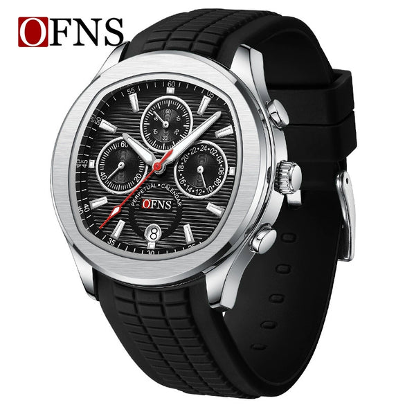 Quartz Watch Zinc Alloy Gas Rubber Strap Round For Teenagers And Students Fashionable Multifunction