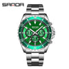 Quartz Watch Zinc Alloy Mineral Tempered Glass Solid Steel Strip Round Dial Women's Fashionable Waterproof
