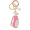 Racket Trolley Bag Pendant Alloy Heartshaped Geometric Style Electroplated