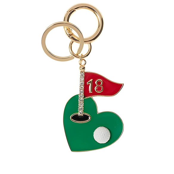Racket Trolley Bag Pendant Alloy Heartshaped Geometric Style Electroplated
