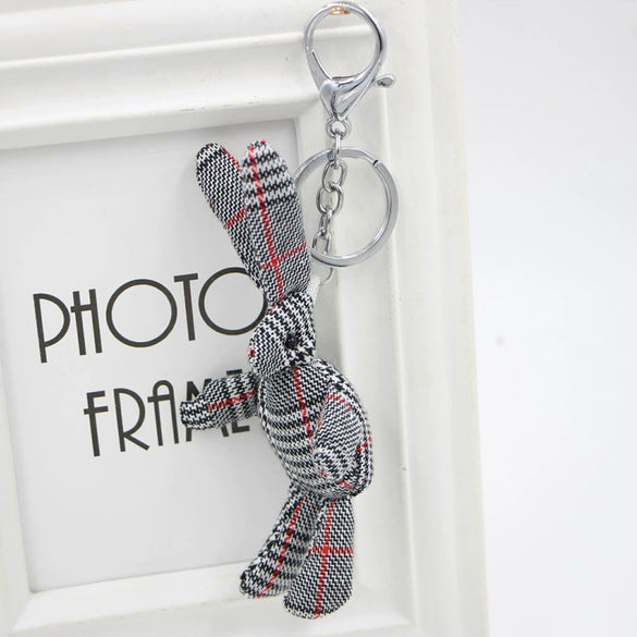 Rag Cloth Rabbit Doll Keychain Pendant For Girls