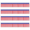 Rain Silk Curtain Banner With Tassel Flower For Festival Home Courtyard Layout Red White Blue