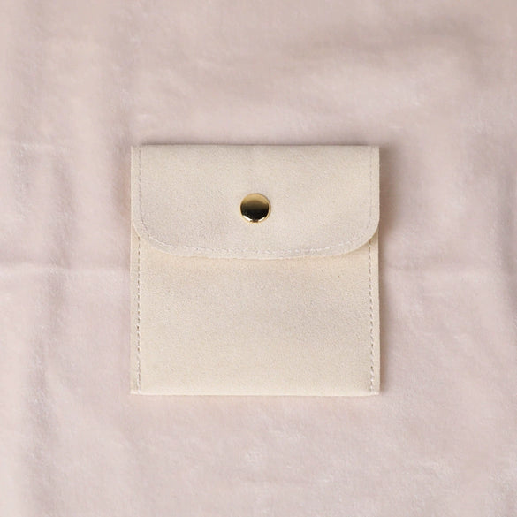 Velvet Doublesided Velvet Bracelet Snap Flap Bag Printed Logo Jewelry Packaging Bag