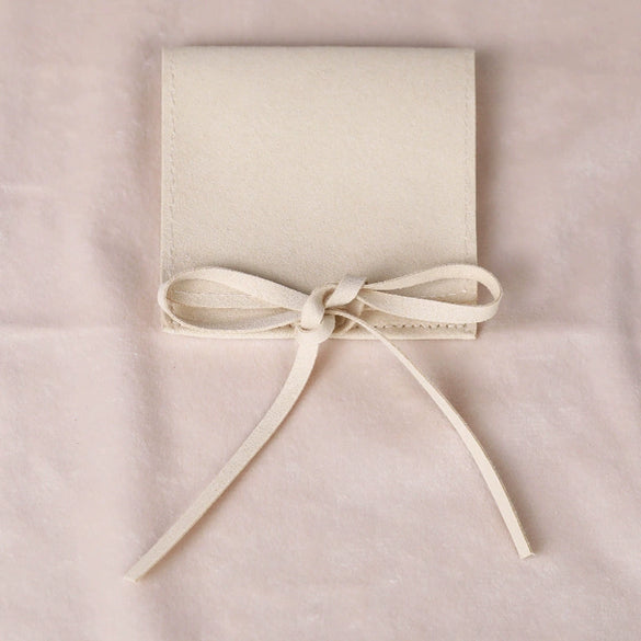 Velvet Doublesided Velvet Bracelet Snap Flap Bag Printed Logo Jewelry Packaging Bag