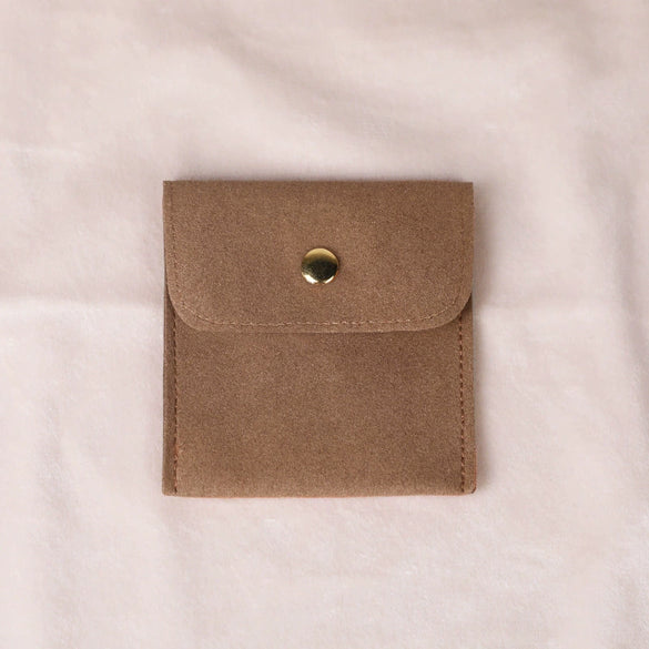 Velvet Doublesided Velvet Bracelet Snap Flap Bag Printed Logo Jewelry Packaging Bag