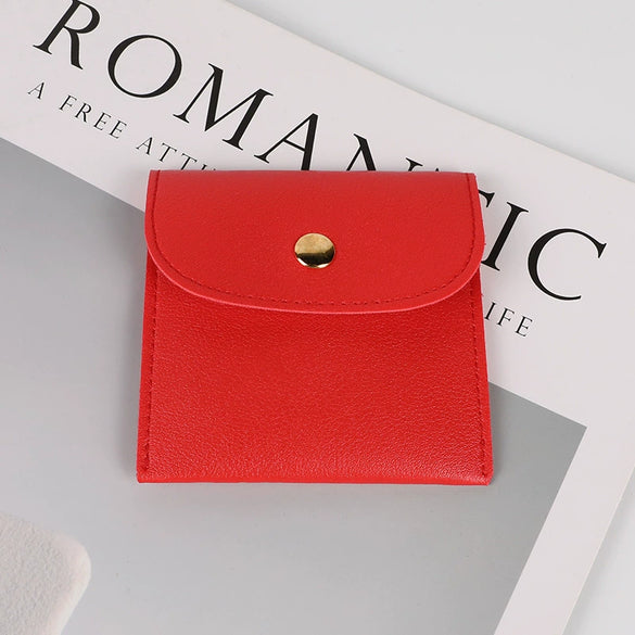 Velvet Doublesided Velvet Bracelet Snap Flap Bag Printed Logo Jewelry Packaging Bag