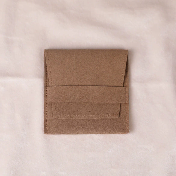 Velvet Doublesided Velvet Bracelet Snap Flap Bag Printed Logo Jewelry Packaging Bag