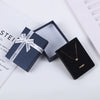 Rectangular Letter Heaven And Earth Cover Jewelry Ring Bow Ribbon Packaging Box Made Of Paper And Cardboard