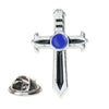 Religious Cross Metal Alloy Brooch With Retro Wings Electroplated For Chest Decoration