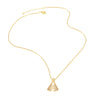 Religious Jewelry Copper Ochain Pendant Necklace With Mixed Gem Inlay Geometric Minimalist Style