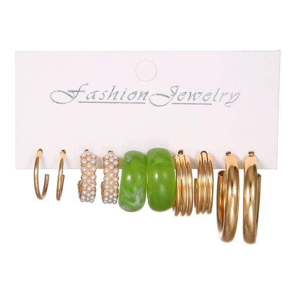 Resin Acrylic Geometric Butterfly Pendant Earrings For Women