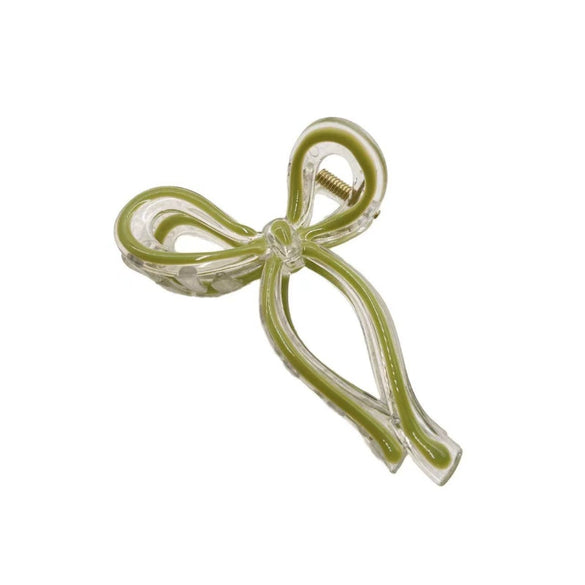 Resin Butterfly Hair Claw Clip For Women With Dripping Oil Design