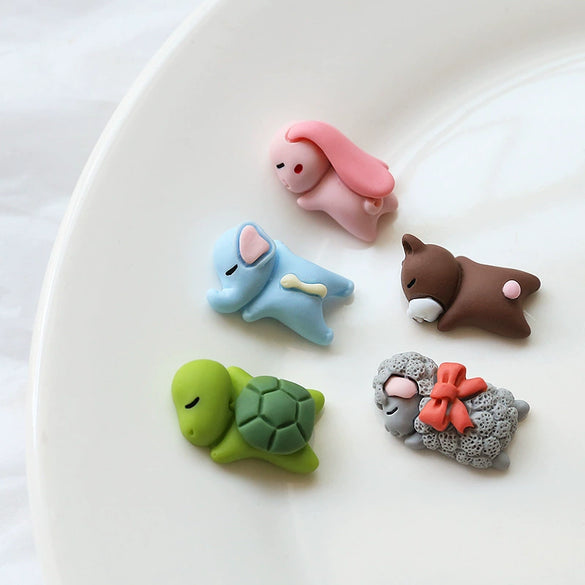 Resin Cute Animals Diy Handmade Jewelry Hairpin Brooch Accessories Material
