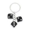 Resin Dice Billiards Nurse Key Pendant Electroplated Hanging Ornament