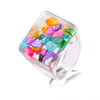 Resin Fruit Square Ring For Women