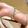 Resin Handmade Foreststyle Star And Flower Bracelet And Necklace Set For Women
