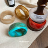 Resin Irregular Wide Face Handmade Mori Style Elegant Niche Design Bracelet