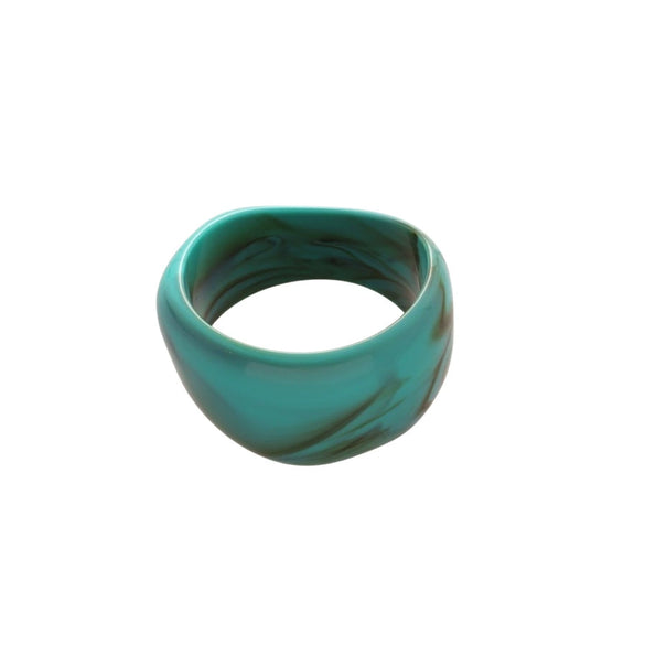 Resin Irregular Wide Face Handmade Mori Style Elegant Niche Design Bracelet