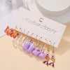 Resin Lovely Geometric Style Daisy Mushroom Butterfly Cshaped Pendant Earrings For Women