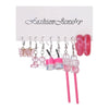 Resin Lovely Geometric Style Daisy Mushroom Butterfly Cshaped Pendant Earrings For Women