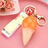 Resin Luminous Ice Cream Keychain Wholesale Nihaojewelry