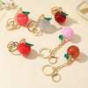 Resin Red Cherry Keychain Cartoon Fruit Pendant For Bags And Car Decoration Holiday Gift
