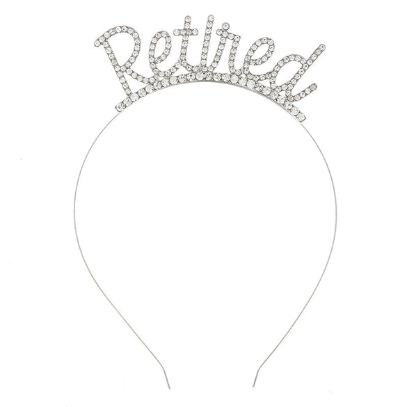 Retirement Flag Balloon Hanging Decoration Swallowtail Letter Pull Flower Headband Simple Style