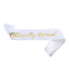 Retirement Flag Balloon Hanging Decoration Swallowtail Letter Pull Flower Headband Simple Style