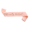 Retirement Flag Balloon Hanging Decoration Swallowtail Letter Pull Flower Headband Simple Style