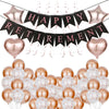 Retirement Flag Balloon Hanging Decoration Swallowtail Letter Pull Flower Headband Simple Style