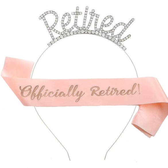 Retirement Headband Shoulder Strap Hair Accessories Rose Gold Champagne Gold Simple Style