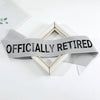 Retirement Party Decoration Shoulder Strap Glitter Cloth Semimanual And Half Mechanical