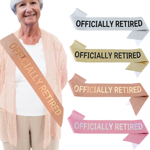 Retirement Party Decoration Shoulder Strap Glitter Cloth Semimanual And Half Mechanical