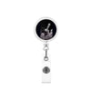 Retractable Id Badge Reel Puller Abs Material Modern Art Chess Glue Patch Easy Pull Buckle Printing