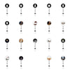 Retractable Id Badge Reel Puller Abs Material Modern Art Chess Glue Patch Easy Pull Buckle Printing