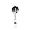 Retractable Id Badge Reel Puller Abs Material Modern Art Chess Glue Patch Easy Pull Buckle Printing