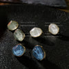 Retro Acrylic Asymmetrical Geometric Earrings For Women With Electroplated Simple Elegant Fashion Design