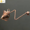 Retro Alloy Spiral Pendulum Necklace With Geometric Pendant Antique Copper Electroplated Finish And Ball Chain Jewelry Ornament