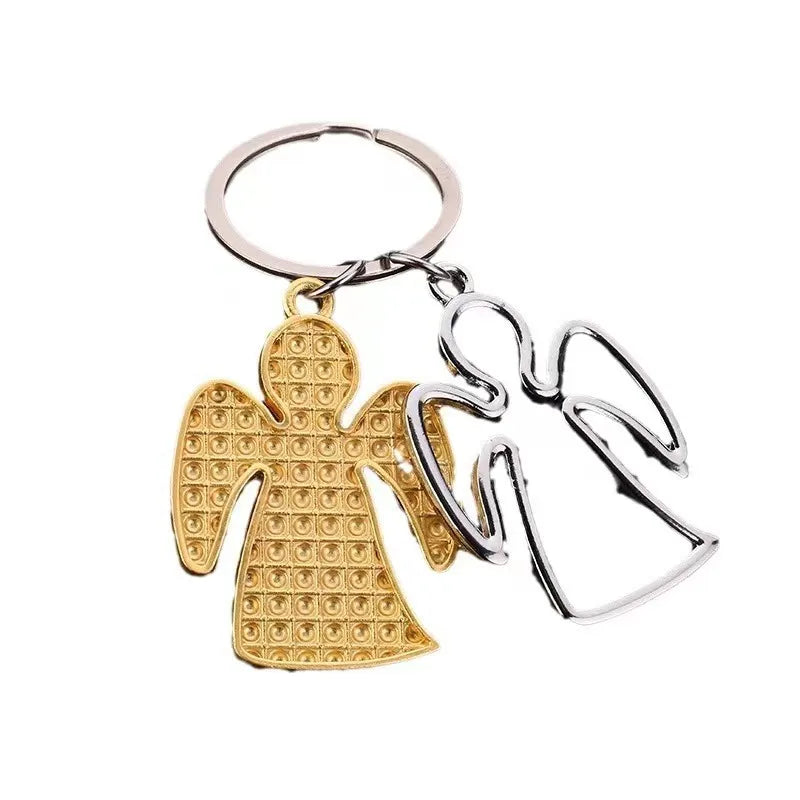 Retro Angel Alloy Bag Pendant Keychain