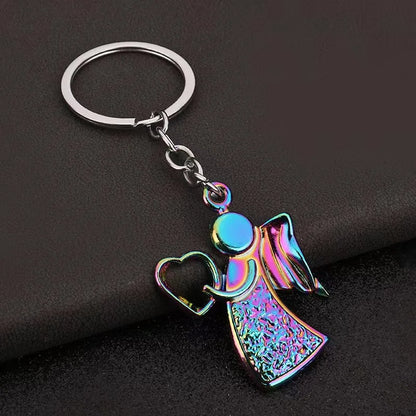 Retro Angel Alloy Bag Pendant Keychain