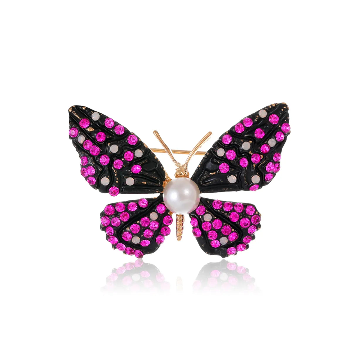 Retro Animal Alloy Inlay Rhinestones Women'S Corsage Brooches